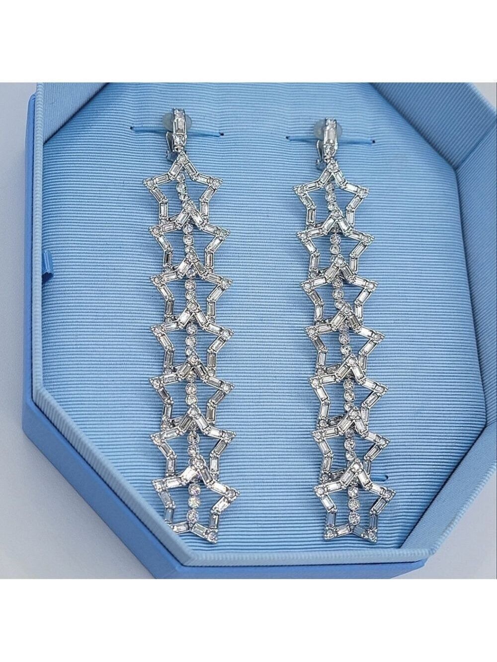 Swarovski Stella Clip On Earrings NEW #2614